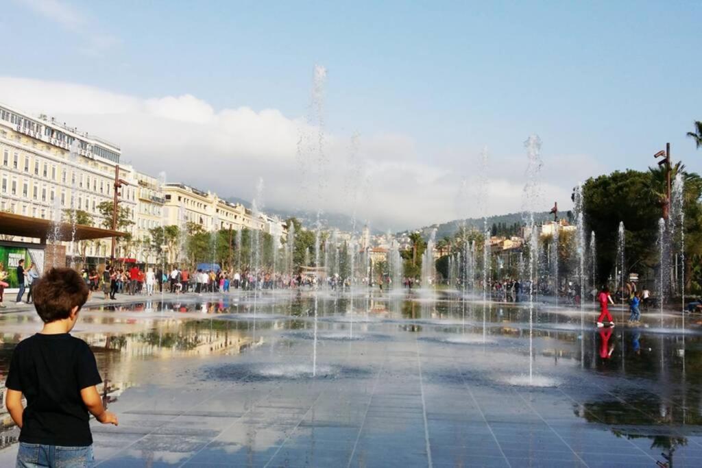 Spacious 3 Bedroom Flat Nice Center - Magnificent View-Parking Buitenkant foto