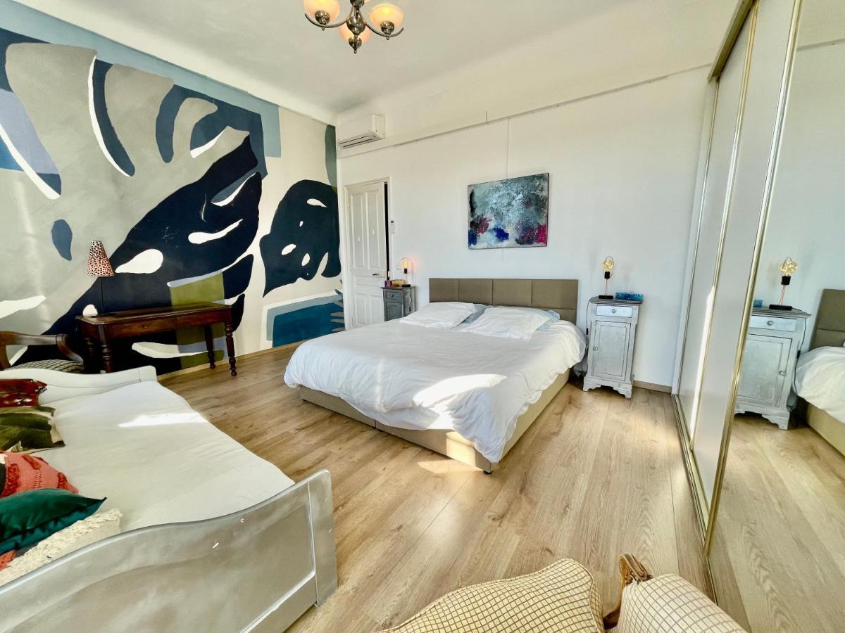Spacious 3 Bedroom Flat Nice Center - Magnificent View-Parking Buitenkant foto